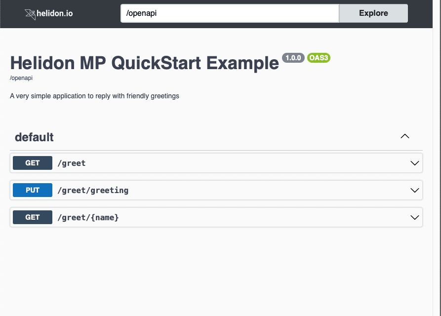 openapi ui screen capture greeting mp start